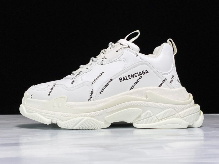 Balen TRIPLE S TRAINERS WHITE  LETTERS  541624 W09O1 8013