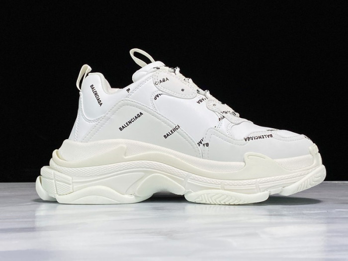 Balen TRIPLE S TRAINERS WHITE  LETTERS  541624 W09O1 8013