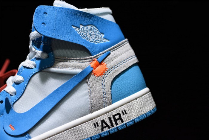 OF X Air Jordan 1 Retro High University Blue AQ0818-148