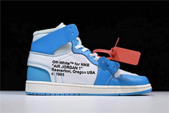 OF X Air Jordan 1 Retro High University Blue AQ0818-148