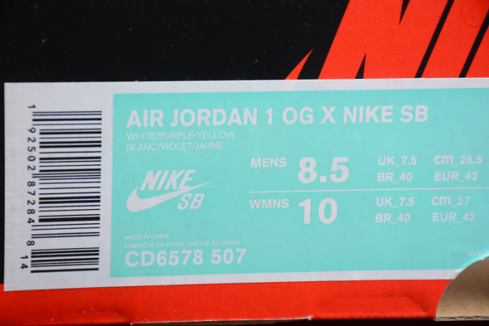 Air Jordan 1 Retro High OG Defiant SB LA to Chicago CD6578-507