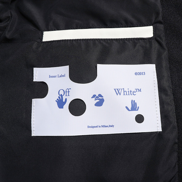 0ff white varsity jacket