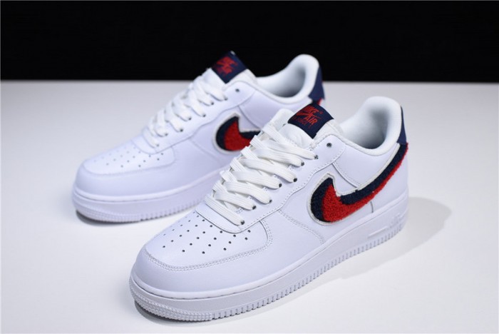 Nike Air Force 1 Low LV8 3D Chenille White Red Blue  823511-106