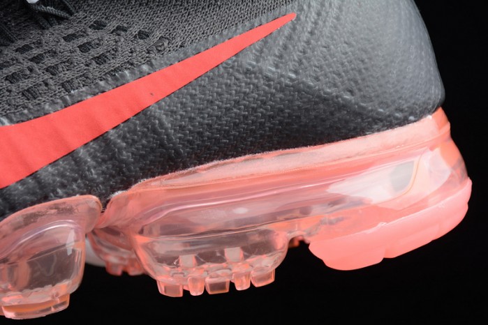 NikeLab Air VaporMax Flyknit Black/Big Red womens AA3859-016