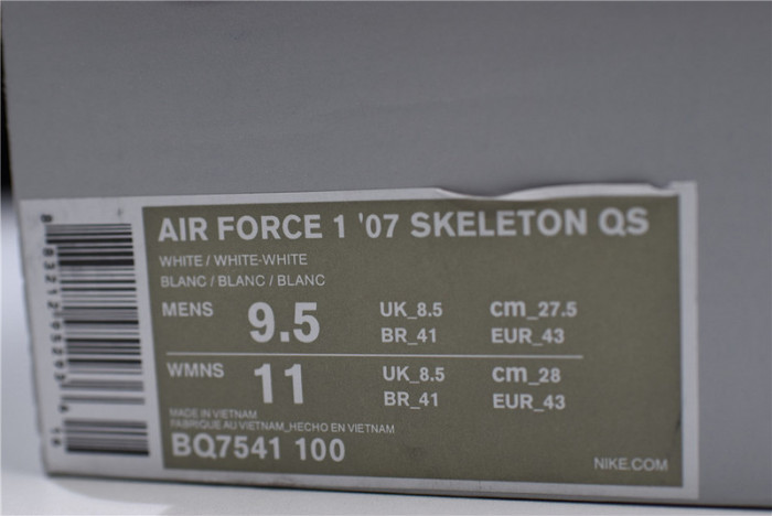 Air Force 1 Low Skeleton Halloween (2018) - BQ7541-100