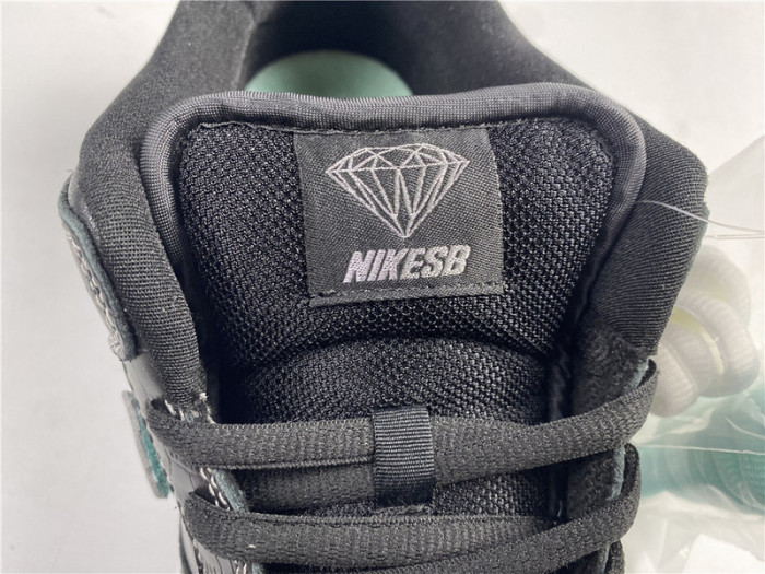 nike sb dunk low Di*m*nd supply co black Di*m*nd bv1310-001