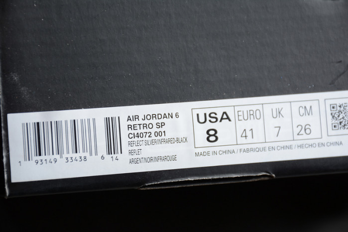 Air Jordan 6 Retro Reflections of a Champion CI4072-001
