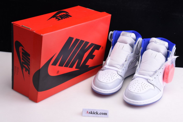 Air Jordan 1 Retro High Zoom White Racer Blue CK6637-104