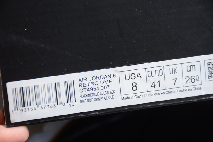 Air Jordan 6 Retro DMP (2020) - CT4954-007