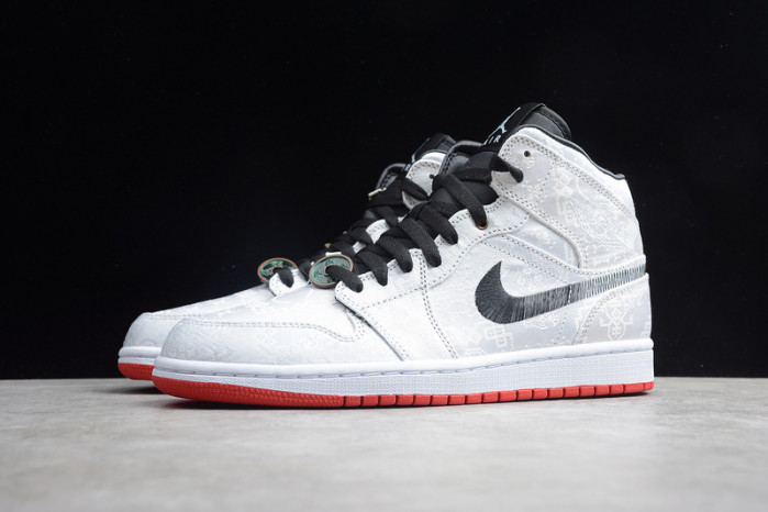Air Jordan 1 Mid SE Fearless Edison Chen CLOT CU2804-100