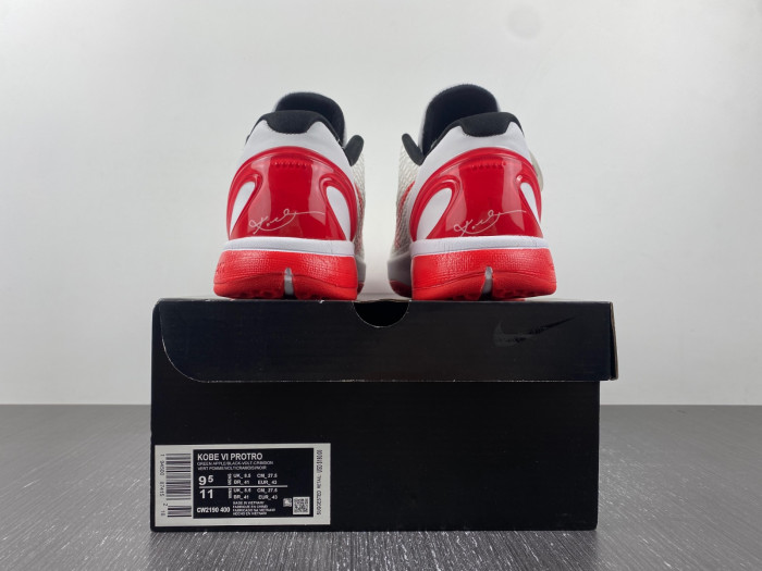 Nike Zoom Kobe 6 Red/ White