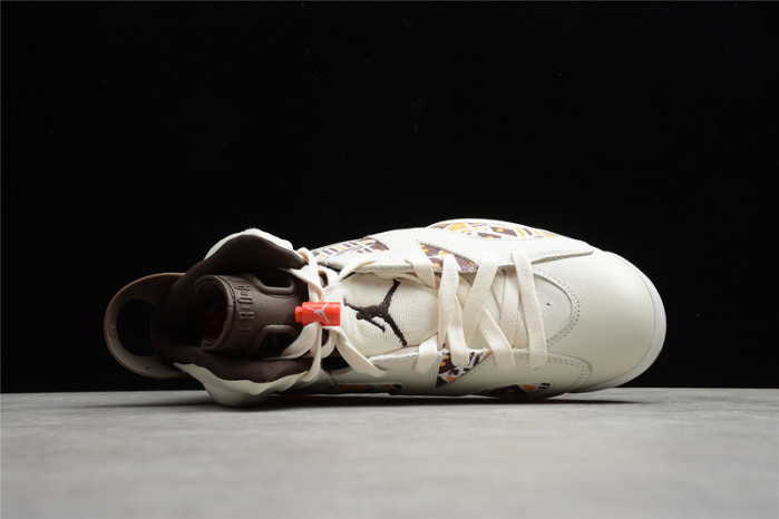 Air Jordan 6 Retro Quai54 Sail Brown (2020) CZ4152-100
