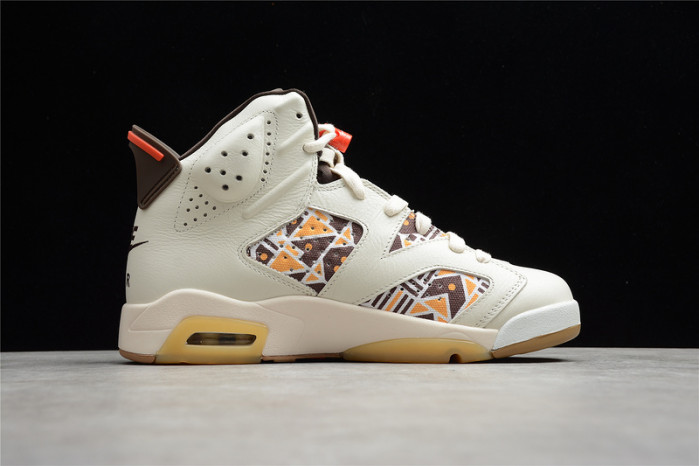 Air Jordan 6 Retro Quai54 Sail Brown (2020) CZ4152-100