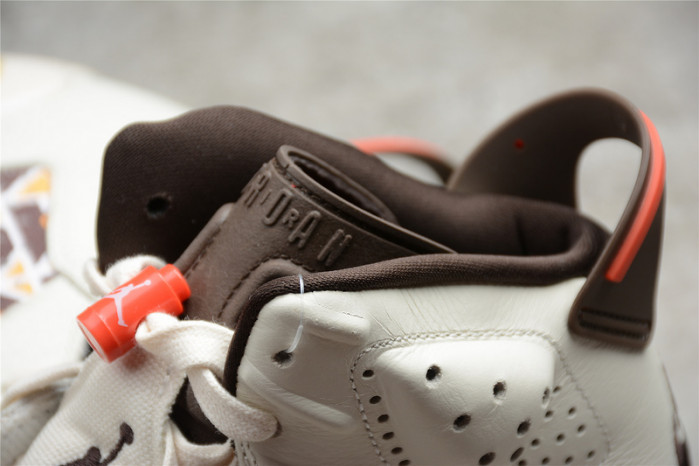 Air Jordan 6 Retro Quai54 Sail Brown (2020) CZ4152-100