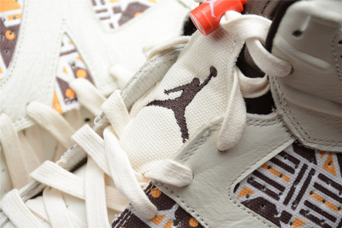 Air Jordan 6 Retro Quai54 Sail Brown (2020) CZ4152-100
