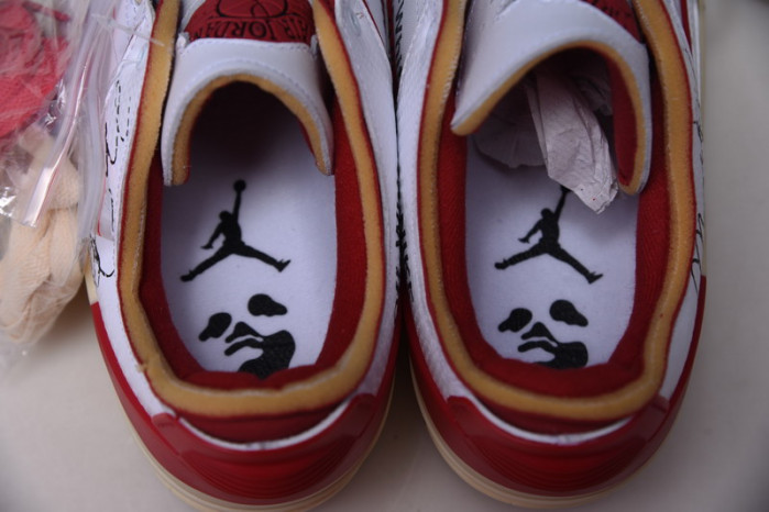 OF X Air Jordan 2 Retro Low SP White Red DJ4375-106