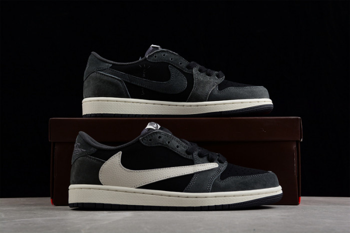 TRAVIS SCOTT X AIR JORDAN 1 LOW OG SP BLACK/PHANTOM DM7866-001