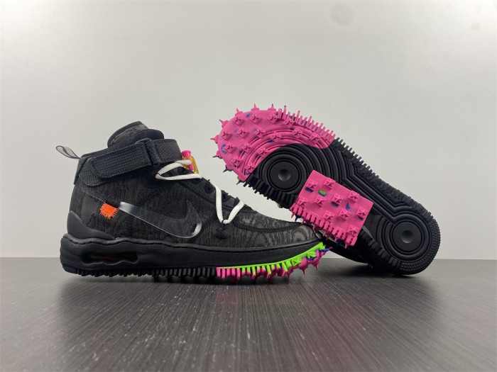 OF X Nike Air Force 1 Mid Black DO6290-001