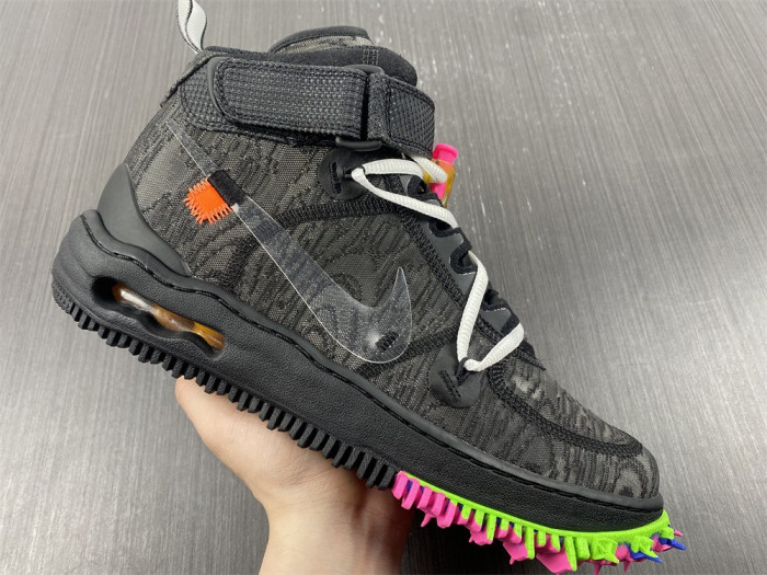 OF X Nike Air Force 1 Mid Black DO6290-001