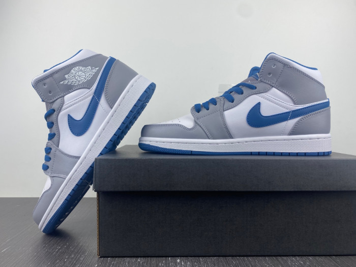 Air Jordan 1 Mid True Blue Cement DQ8423-014
