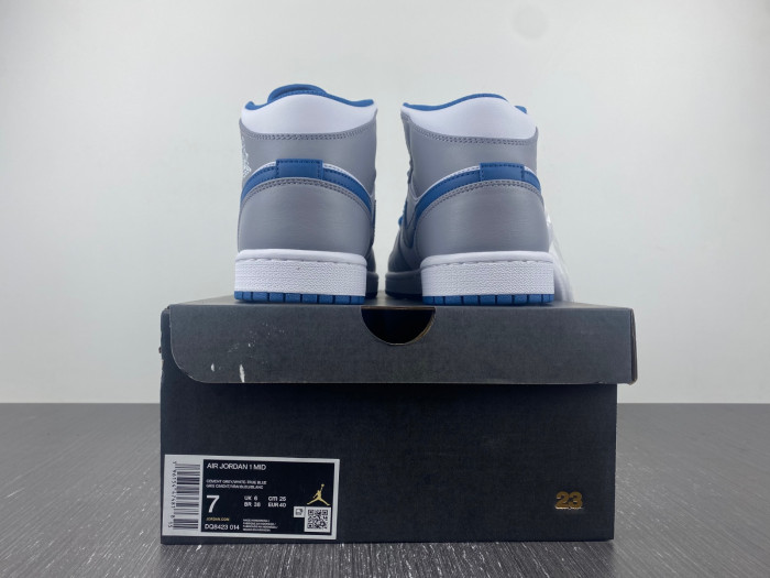 Air Jordan 1 Mid True Blue Cement DQ8423-014