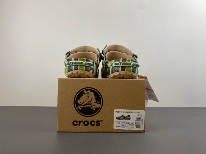 bape x Cr*0*s classic clog 