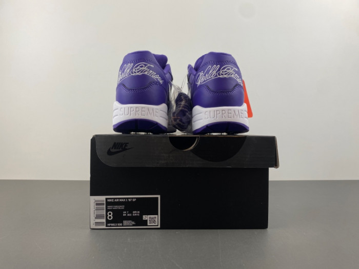 Supreme x Nike Air Max 1 ’87 “Varsity Purple” HF8813-500