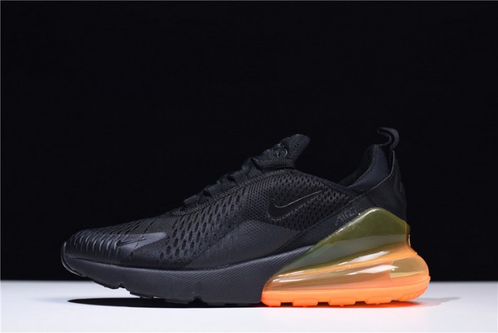 NIKE mens AIR MAX 270 “Tonal Orange” black AH8050-008