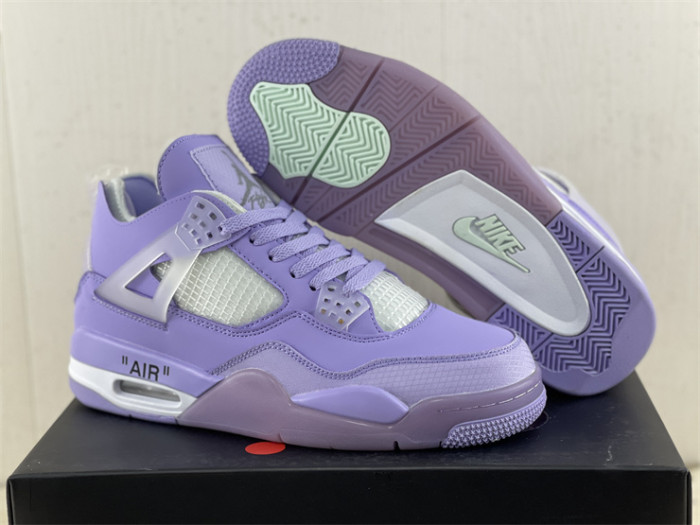 OF x Wmns Air Jordan 4 purple